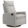 Rocking and Swivel Armchair Arya - Nubia Silver
