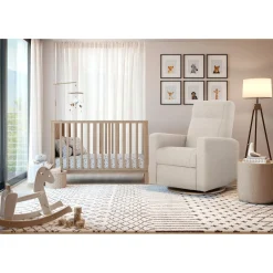 Rocking and Swivel Armchair Nelly - Alta™ 10 091 / Natural (Clement Exclusive)