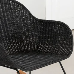 Rocking Chair - Balka Black Rattan