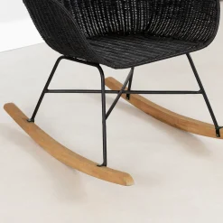 Rocking Chair - Balka Black Rattan
