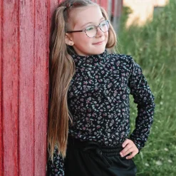 Romance Flowers Turtle Neck714