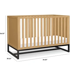 Ryder 3-in-1 Convertible Crib - Honey