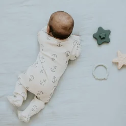 Sailboat Ribbed Pajamas 0-12m