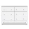 Sammy Scallop 6-Drawers Dresser - White