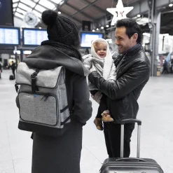 Sancy Backpack Diaper Bag - Gray