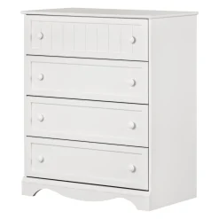 Savannah 4-Drawer Chest - Pure White