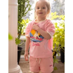 Scallop-hem Sweat Shorts 2-10