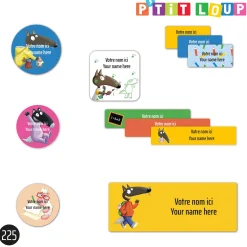 School Name Labels - Little Wolf