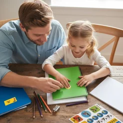 School Name Labels - Little Wolf