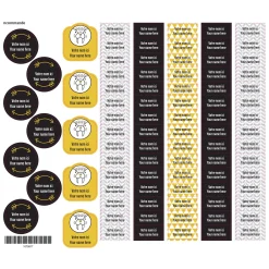 School Name Labels - Scandinavian