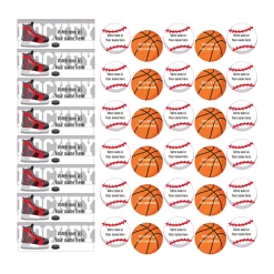 School Name Labels - Sports