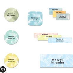 School Name Labels - Tie-Dye 2