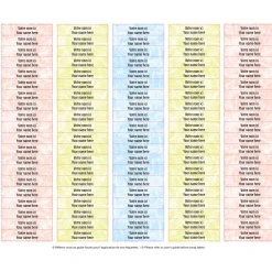 School Name Labels - Tie-Dye 2