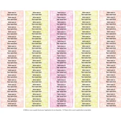 School Name Labels - Tie-Dye 1