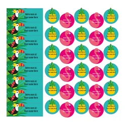 School Name Labels - Tropical