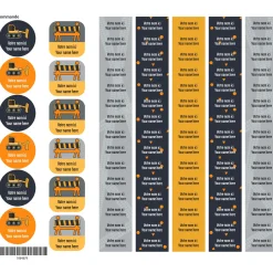 School Name Labels - Trucks