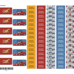 School Name Labels - Video Games Dino