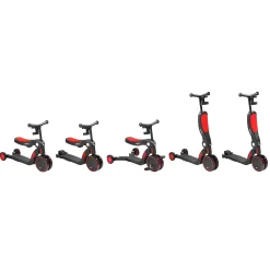 Scoobi™ 5-in-1 Convertible Scooter - Red