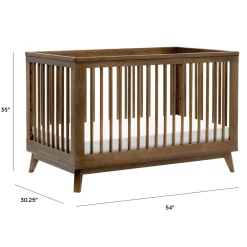 Scoot 3-in-1 Convertible Crib - Walnut