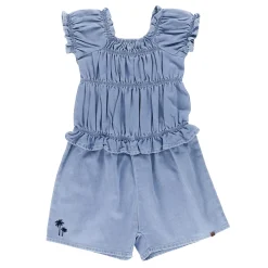 Sea Denim Romper 2-12