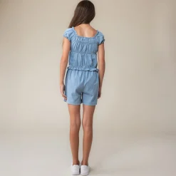 Sea Denim Romper 2-12