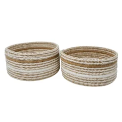 Set of 2 Baskets - Natural