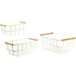 Set of 3 Modern Metal Basket