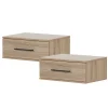 Set of 2 Nightstands - Primo Rustic Oak