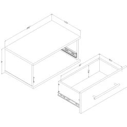 Set of 2 Nightstands - Primo Rustic Oak