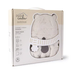 Sherpa Teddy Bear Gift Set For Baby (4 accessories)
