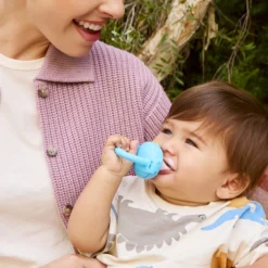 Silicone Baby Food Feeder - Blue