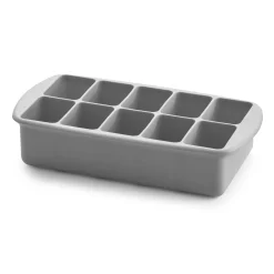 Silicone Baby Food Freezer Tray with Lid - Grey