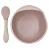 Silicone Bowl and Spoon Siliscoop - Pink