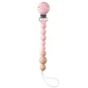 Silicone Pacifier Clip - Pink