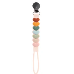 Silicone Pacifier Clip - Sweetheart Multi