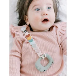 Silicone Pacifier Clip - Sweetheart Multi