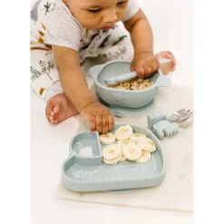 Silicone Snack Bowl - Blue