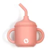 Silicone Straw Sippy Cup - Blush