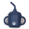 Silicone Straw Sippy Cup - Blueberry