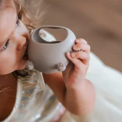 Silicone Teething Mitt - Sage Bear