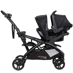 Sit N' Stand® Double 2.0 Stroller - Dash Black