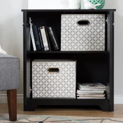 Small 2-Door Storage Cabinet - Vito Pure Black