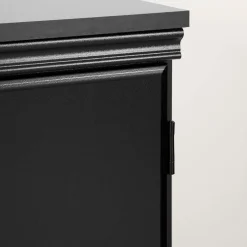 Small 2-Door Storage Cabinet - Morgan Pure Black