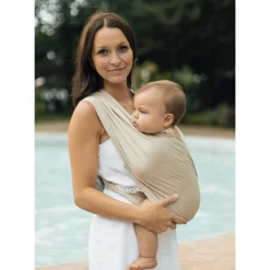 Snug Baby Wrap In Mint Fiber - Sand