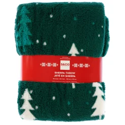 Soft Flannel Blankets- Green Tree