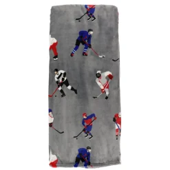 Soft Plush Throw - Hockey