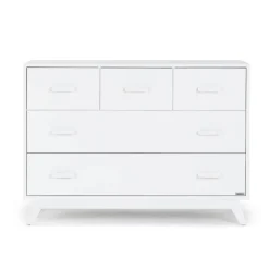 Soho 5 Drawers Dresser - Whte