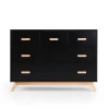 Soho 5-Drawer Dresser - Black / Natural