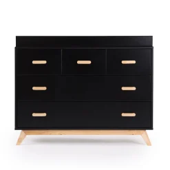 Soho 5-Drawer Dresser - Black / Natural