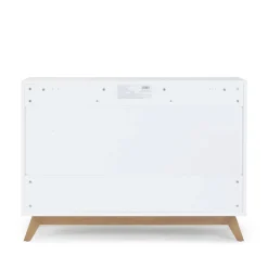 Soho 5-Drawer Dresser - White / Walnut